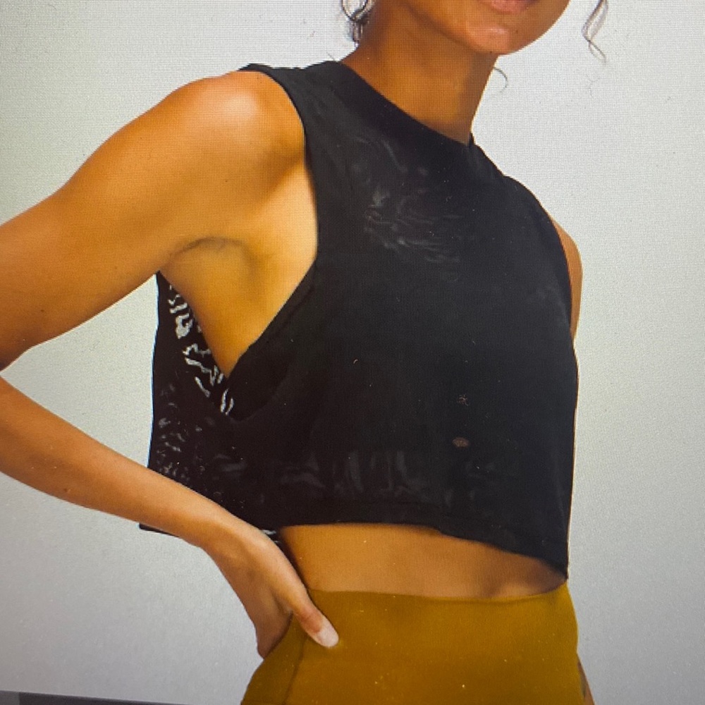 Lululemon All yours crop tank top Veil
